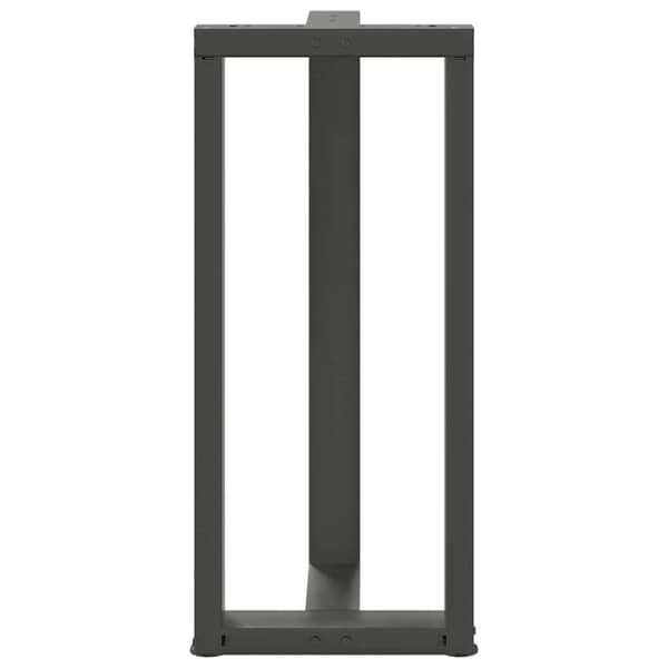 vidaXL barbordsben T-formet 2 stk 40x35x(90-91) cm stål antracitgrå