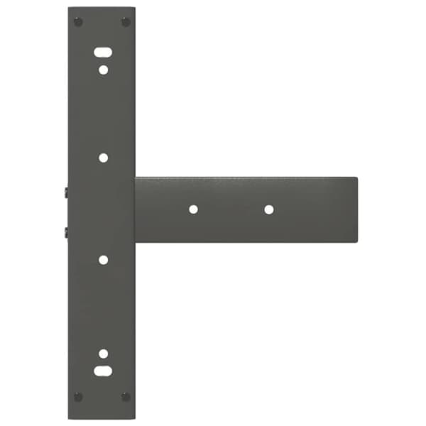 vidaXL barbordsben T-formet 2 stk 40x35x(90-91) cm stål antracitgrå