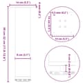 Pikkukuva 10 / 10: vidaXL Sohvapöydän jalat 4 kpl musta 30-32 cm teräs