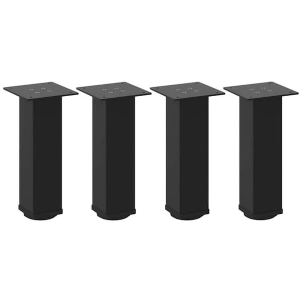 vidaXL Sohvapöydän jalat 4 kpl musta 30-32 cm teräs