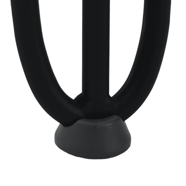 vidaXL Hiusneula Pöytäjalat 4 kpl Musta 20 cm Kiinteä teräs