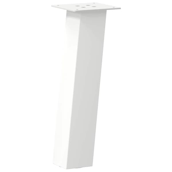 vidaXL Salongbordben 4 stk hvit 30 cm stål