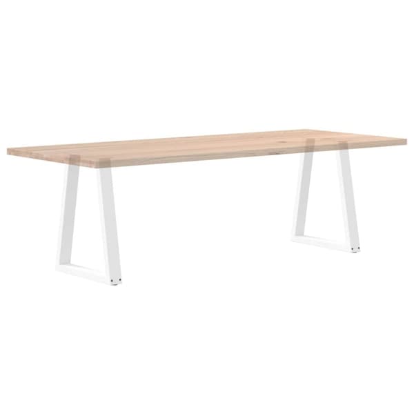 vidaXL Soffbordsben V-formade 2 st vit 60x(72-73) cm stål