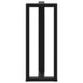Miniatyrbilde 6 av 10: vidaXL Barbordben T-formet 2 stk svart 40x35x(100-101) cm stål