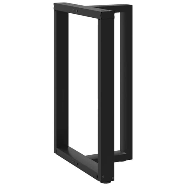 vidaXL Barbordben T-formet 2 stk svart 60x35x(90-91) cm stål