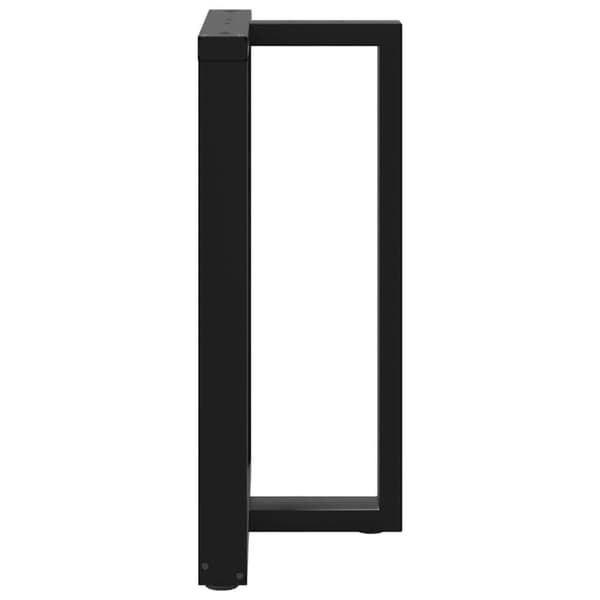 vidaXL Barbordben T-formet 2 stk svart 60x35x(90-91) cm stål