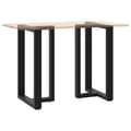Miniatyrbilde 8 av 10: vidaXL Barbordben T-formet 2 stk svart 60x35x(90-91) cm stål