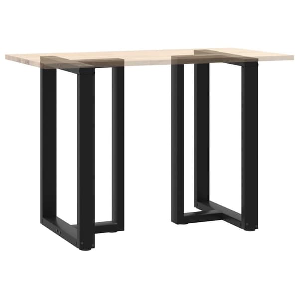 vidaXL Barbordben T-formet 2 stk svart 60x35x(90-91) cm stål