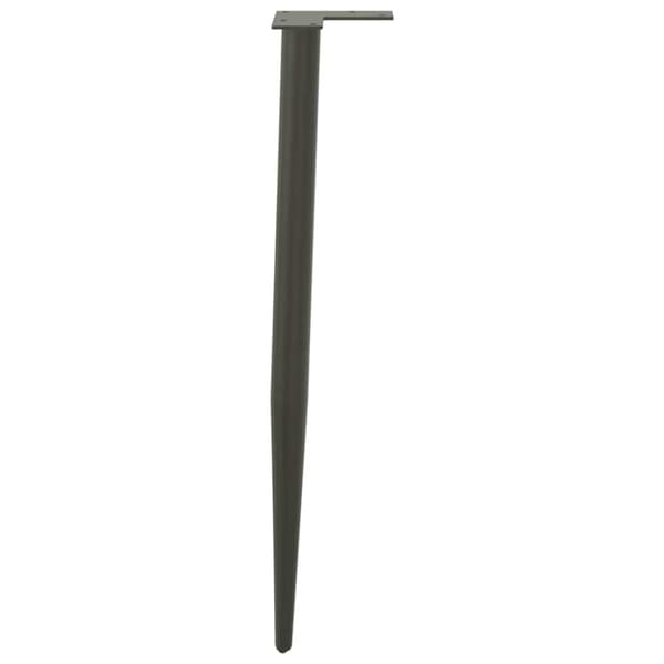 vidaXL Soffbordsben konisk form 4 st antracit 72-73 cm stål