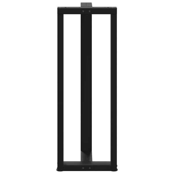 vidaXL Barbordsben T-formad 2 st svart 40x35x(110-111) cm stål