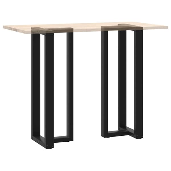 vidaXL Barbordsben T-formad 2 st svart 40x35x(110-111) cm stål