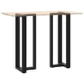 Miniatyrbilde 8 av 10: vidaXL Barbordben T-formet 2 stk svart 40x35x(110-111) cm stål