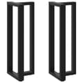 Miniatyrbilde 1 av 10: vidaXL Barbordben T-formet 2 stk svart 40x35x(110-111) cm stål
