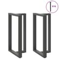 Pikkukuva 3 / 10: vidaXL Baaripöydän jalat T-muotoiset 2 kpl antrasiitti 60x35x(100-101) cm teräs