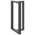 Pikkukuva 4 / 10: vidaXL Baaripöydän jalat T-muotoiset 2 kpl antrasiitti 60x35x(100-101) cm teräs