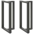Pikkukuva 1 / 10: vidaXL Baaripöydän jalat T-muotoiset 2 kpl antrasiitti 60x35x(100-101) cm teräs