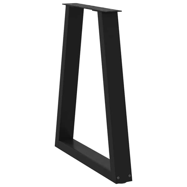 vidaXL sohvapöydän jalat V-muoto 2 kpl Musta 50x(72-73) cm Teräs