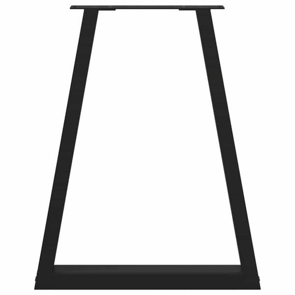 vidaXL sohvapöydän jalat V-muoto 2 kpl Musta 50x(72-73) cm Teräs