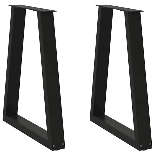 vidaXL sohvapöydän jalat V-muoto 2 kpl Musta 50x(72-73) cm Teräs