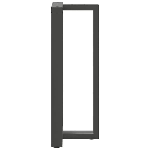 vidaXL barbordsben T-formet 2 stk 40x35x(100-101) cm stål antracitgrå