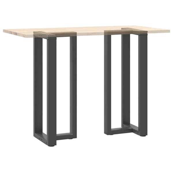 vidaXL barbordsben T-formet 2 stk 40x35x(100-101) cm stål antracitgrå