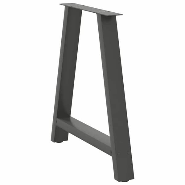 vidaXL Soffbordsben A-formade 2 st antracit 70x(72-73) cm stål