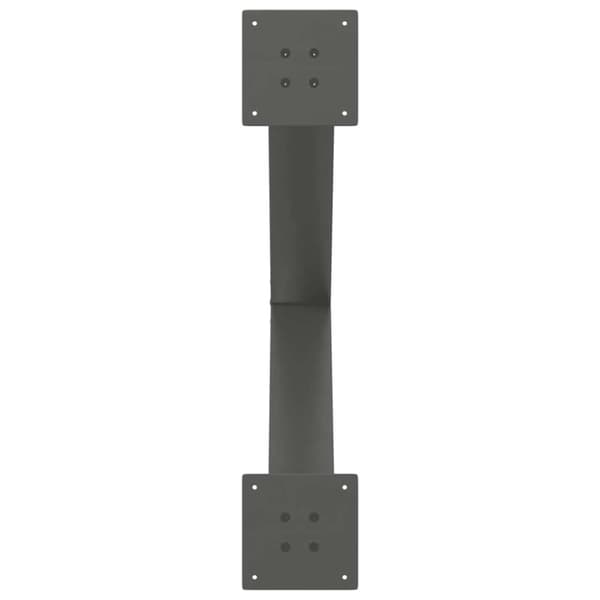 vidaXL Spisebordsben X-formet 3 stk 80x(72-73) cm stål antracitgrå