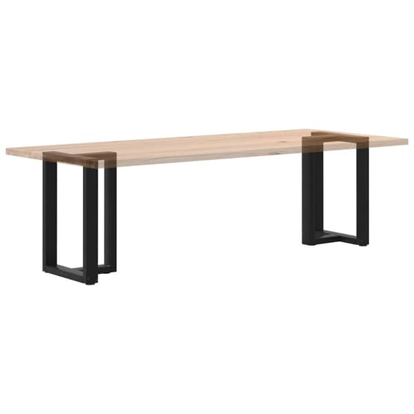 vidaXL Matbordsben T-formad 2 st svart 60x35x(72-73) cm stål