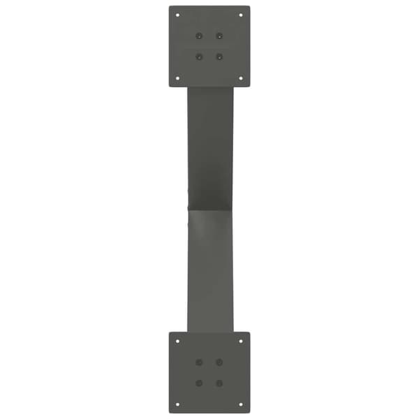vidaXL Salongbordben X-formet 2 stk antrasitt 70x(42-43) cm stål