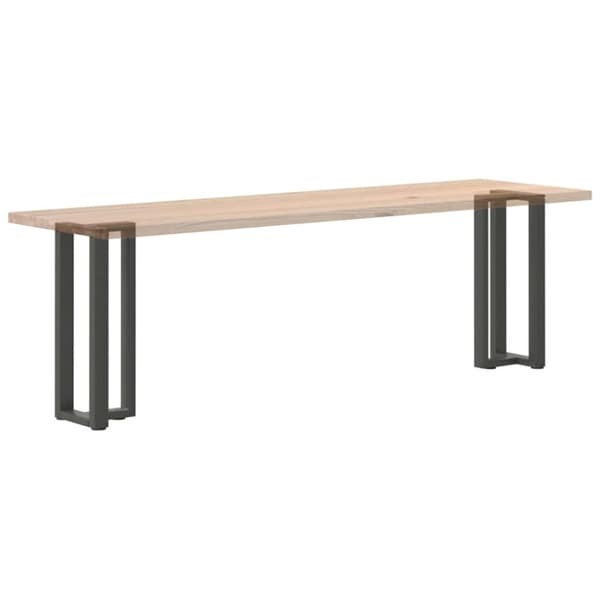 vidaXL Konsolbordsben T-formad 2 st antracit 38x25x(72-73) cm stål
