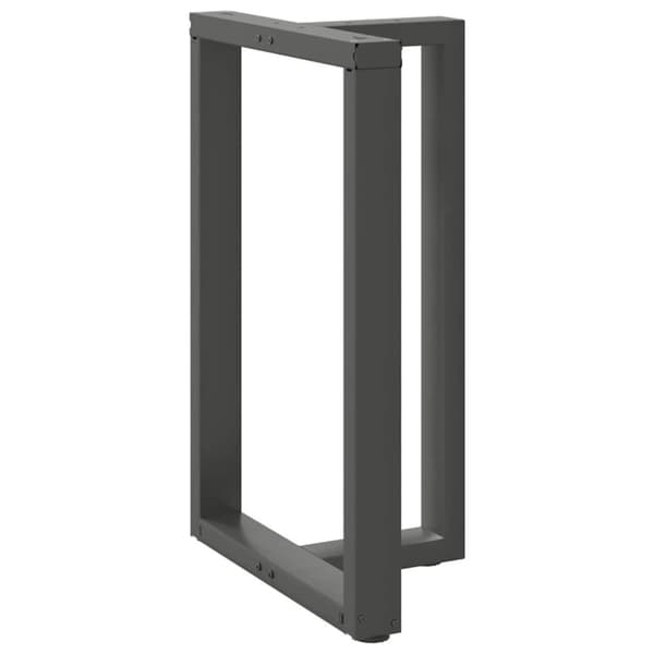 vidaXL barbordsben T-formet 2 stk 60x35x(90-91) cm stål antracitgrå