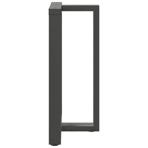 vidaXL barbordsben T-formet 2 stk 60x35x(90-91) cm stål antracitgrå