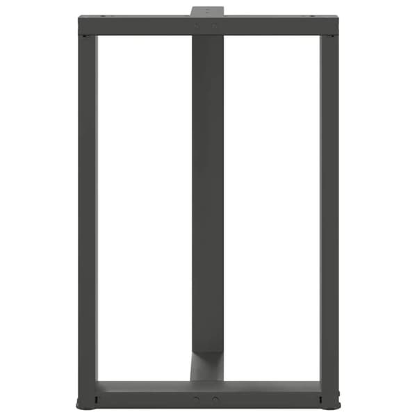 vidaXL barbordsben T-formet 2 stk 60x35x(90-91) cm stål antracitgrå