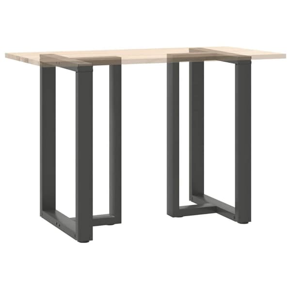 vidaXL barbordsben T-formet 2 stk 60x35x(90-91) cm stål antracitgrå