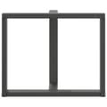 Pikkukuva 6 / 10: vidaXL Ruokapöydän jalat T-muotoiset 2 kpl antrasiitti 100x35x(72-73) cm teräs