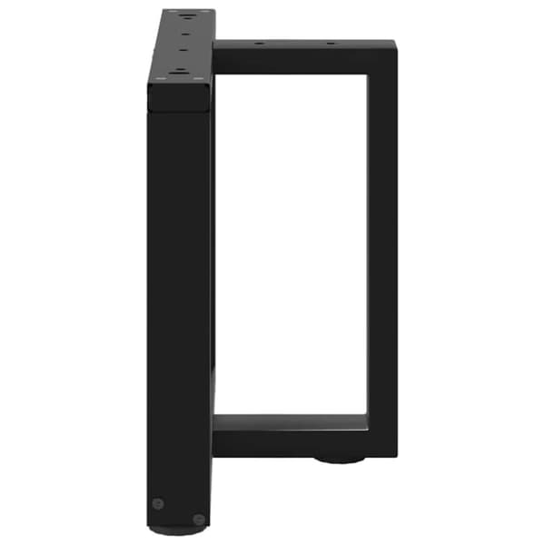 vidaXL Soffbordsben T-formade 2 st svart 50x25x(42-43) cm stål