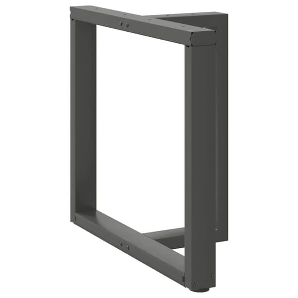 vidaXL Matbordsben T-formad 2 st antracit 70x35x(72-73) cm stål