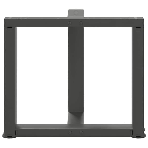 vidaXL Soffbordsben T-formade 2 st antracit 50x25x(42-43) cm stål