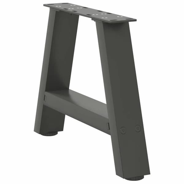 vidaXL sofabordben A-formet 2 stk 50x(30-31) cm stål antracitgrå