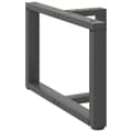 Pikkukuva 4 / 10: vidaXL Sohvapöydän jalat T-muotoiset 2 kpl antrasiitti 70x25x(42-43) cm teräs