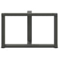 Pikkukuva 6 / 10: vidaXL Sohvapöydän jalat T-muotoiset 2 kpl antrasiitti 70x25x(42-43) cm teräs