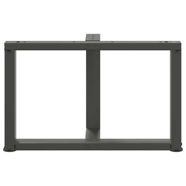 vidaXL Sohvapöydän jalat T-muotoiset 2 kpl antrasiitti 70x25x(42-43) cm teräs