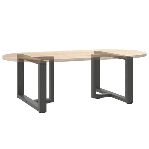 vidaXL Sohvapöydän jalat T-muotoiset 2 kpl antrasiitti 70x25x(42-43) cm teräs