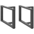 Pikkukuva 1 / 10: vidaXL Sohvapöydän jalat T-muotoiset 2 kpl antrasiitti 70x25x(42-43) cm teräs