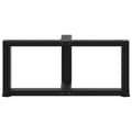 Miniatyrbild 6 av 10: vidaXL Soffbordsben T-formade 2 st svart 70x25x(30-31) cm stål