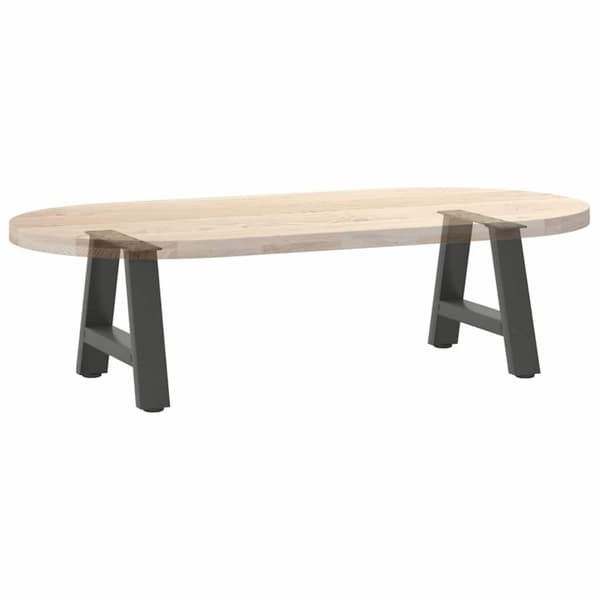 vidaXL Soffbordsben A-formade 2 st antracit 50x(30-31) cm stål