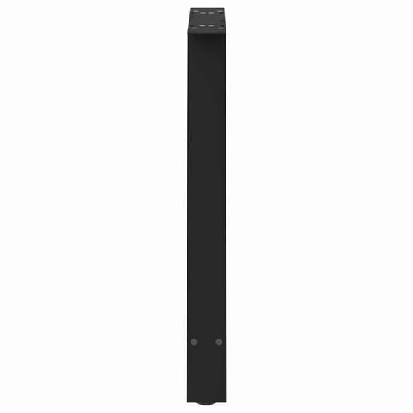 vidaXL Sohvapöydän jalat A-muotoiset 2 kpl Musta 70x(72-73) cm Teräs
