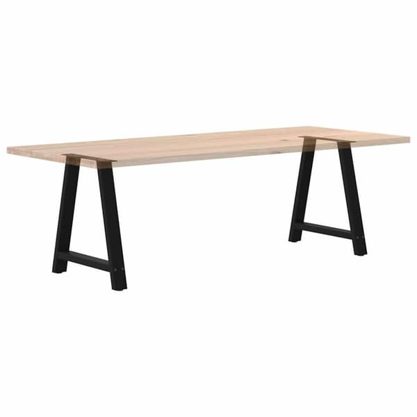 vidaXL Sohvapöydän jalat A-muotoiset 2 kpl Musta 70x(72-73) cm Teräs