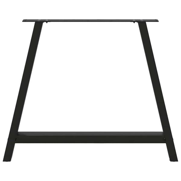 vidaXL sofabordben A-formet 2 stk 90x(72-73) cm stål sort