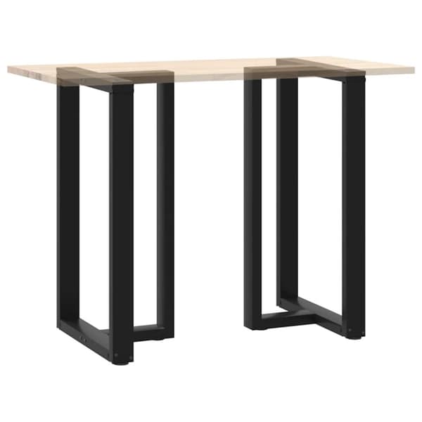 vidaXL barbordsben T-formet 2 stk 60x35x(100-101) cm stål sort